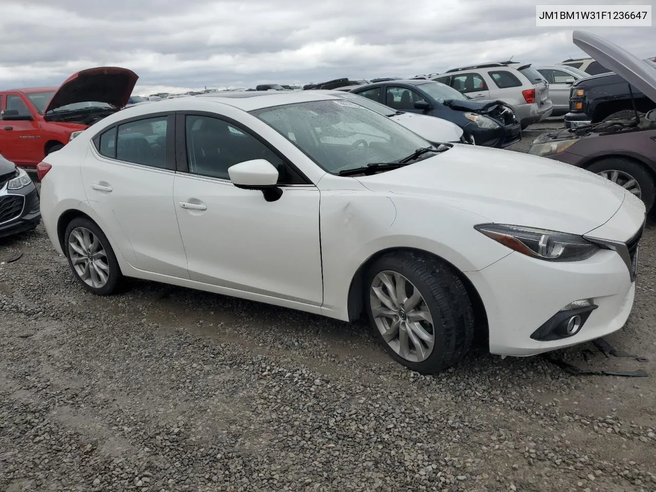 2015 Mazda 3 Grand Touring VIN: JM1BM1W31F1236647 Lot: 80618264