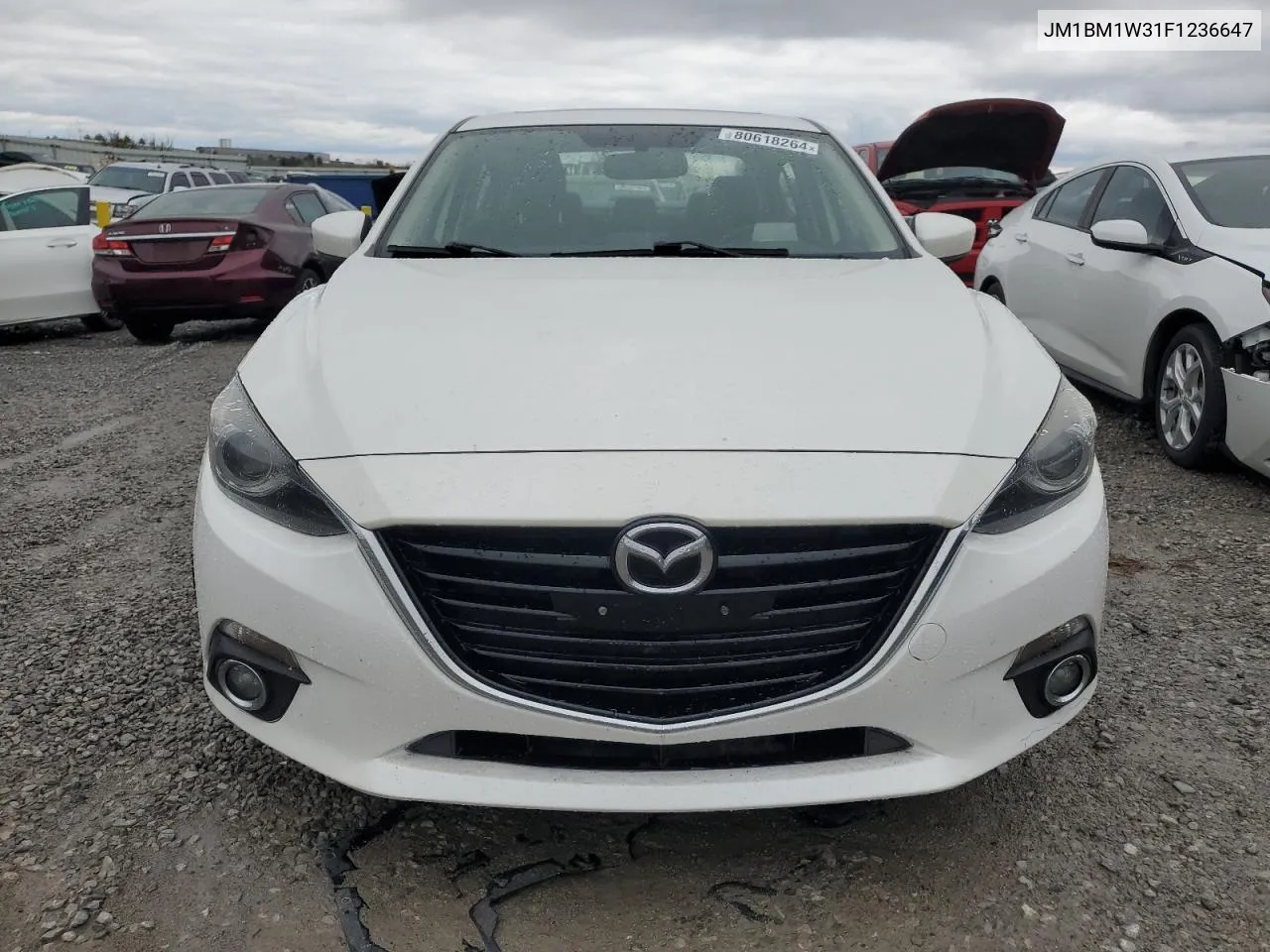 2015 Mazda 3 Grand Touring VIN: JM1BM1W31F1236647 Lot: 80618264