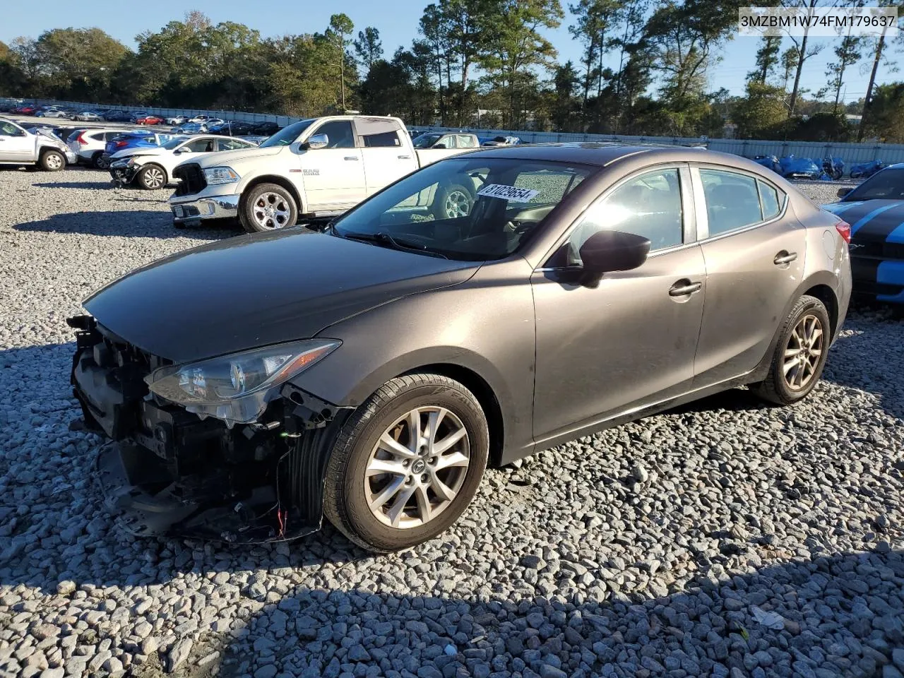 2015 Mazda 3 Grand Touring VIN: 3MZBM1W74FM179637 Lot: 81029654