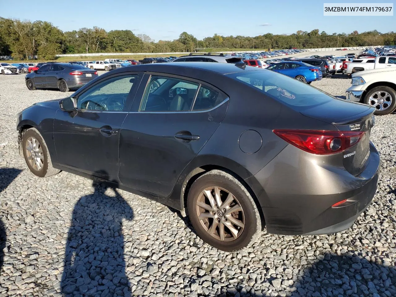 2015 Mazda 3 Grand Touring VIN: 3MZBM1W74FM179637 Lot: 81029654