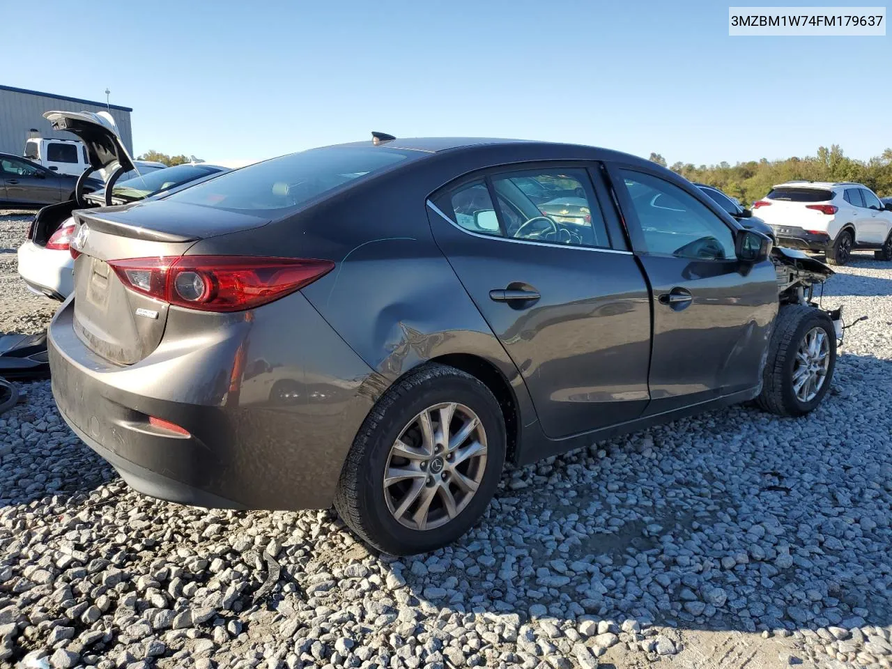 2015 Mazda 3 Grand Touring VIN: 3MZBM1W74FM179637 Lot: 81029654