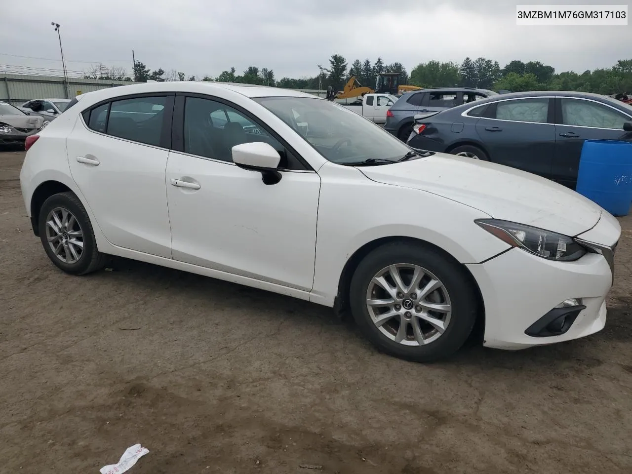 2016 Mazda 3 Touring VIN: 3MZBM1M76GM317103 Lot: 57568954