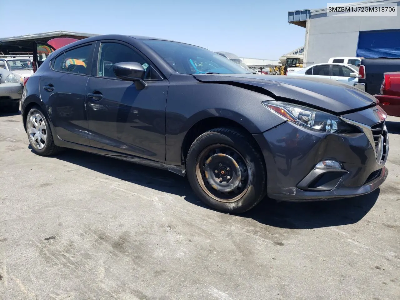 2016 Mazda 3 Sport VIN: 3MZBM1J72GM318706 Lot: 62090614