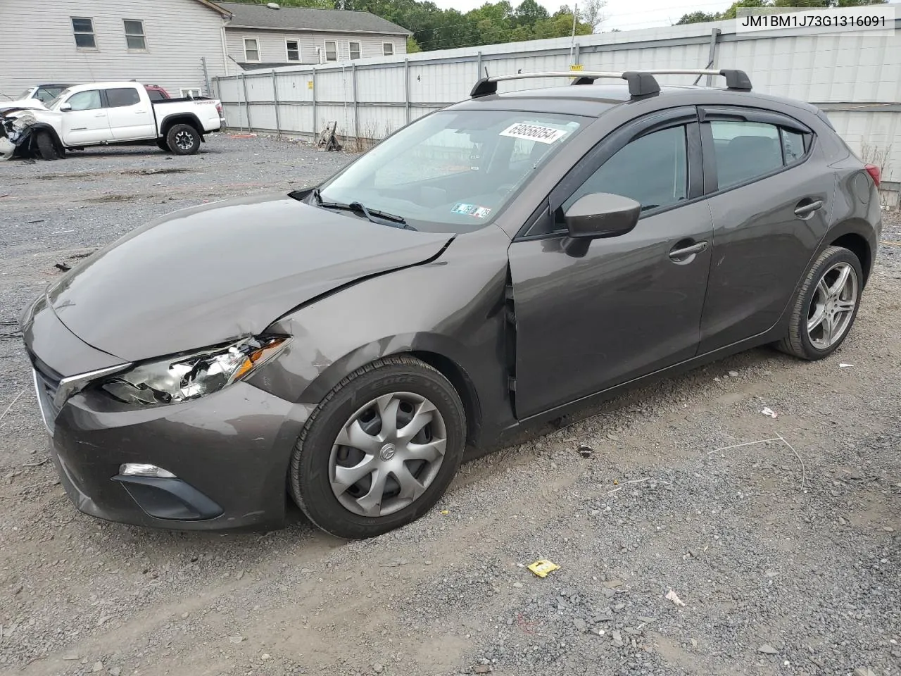 2016 Mazda 3 Sport VIN: JM1BM1J73G1316091 Lot: 69856054