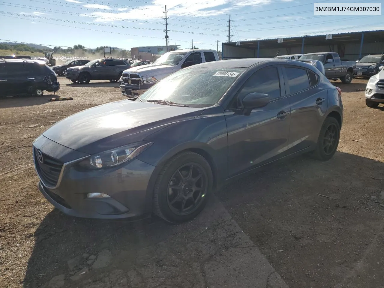 2016 Mazda 3 Sport VIN: 3MZBM1J74GM307030 Lot: 70605154