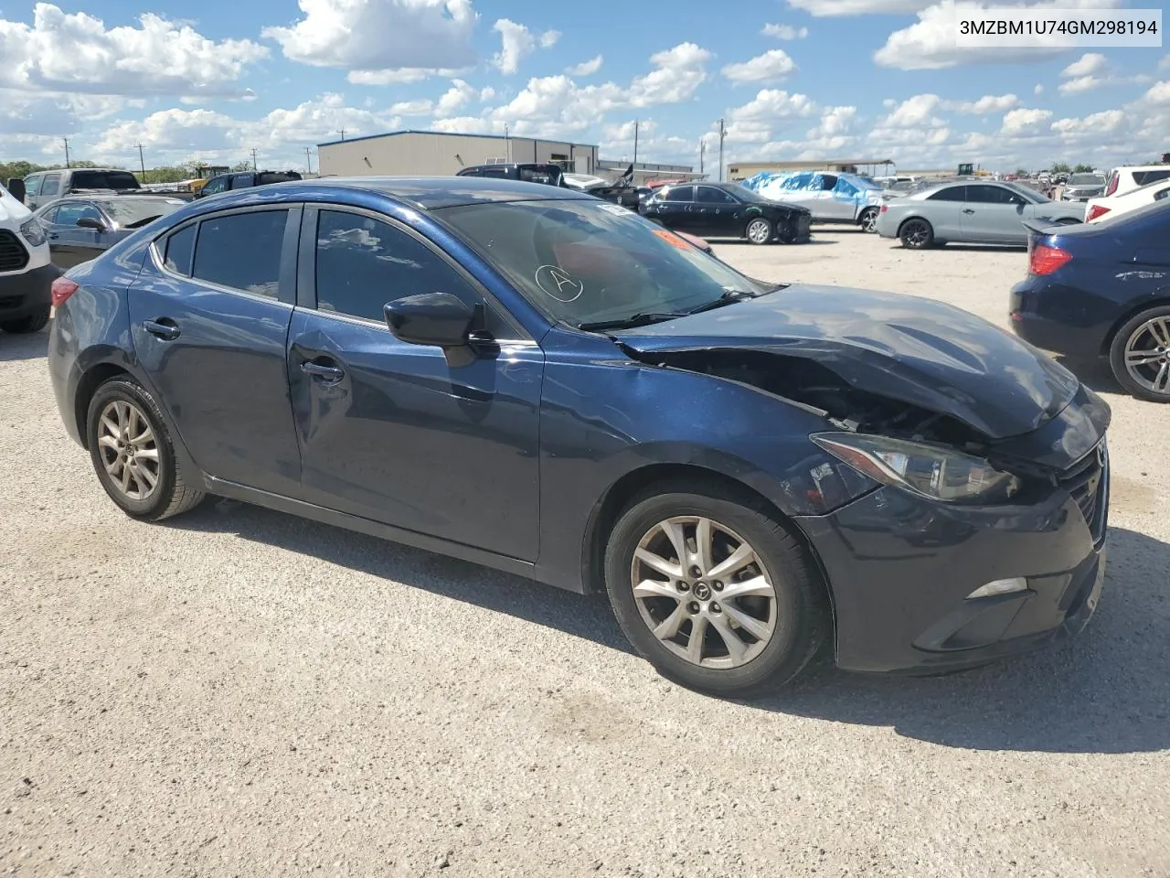 2016 Mazda 3 Sport VIN: 3MZBM1U74GM298194 Lot: 71128644