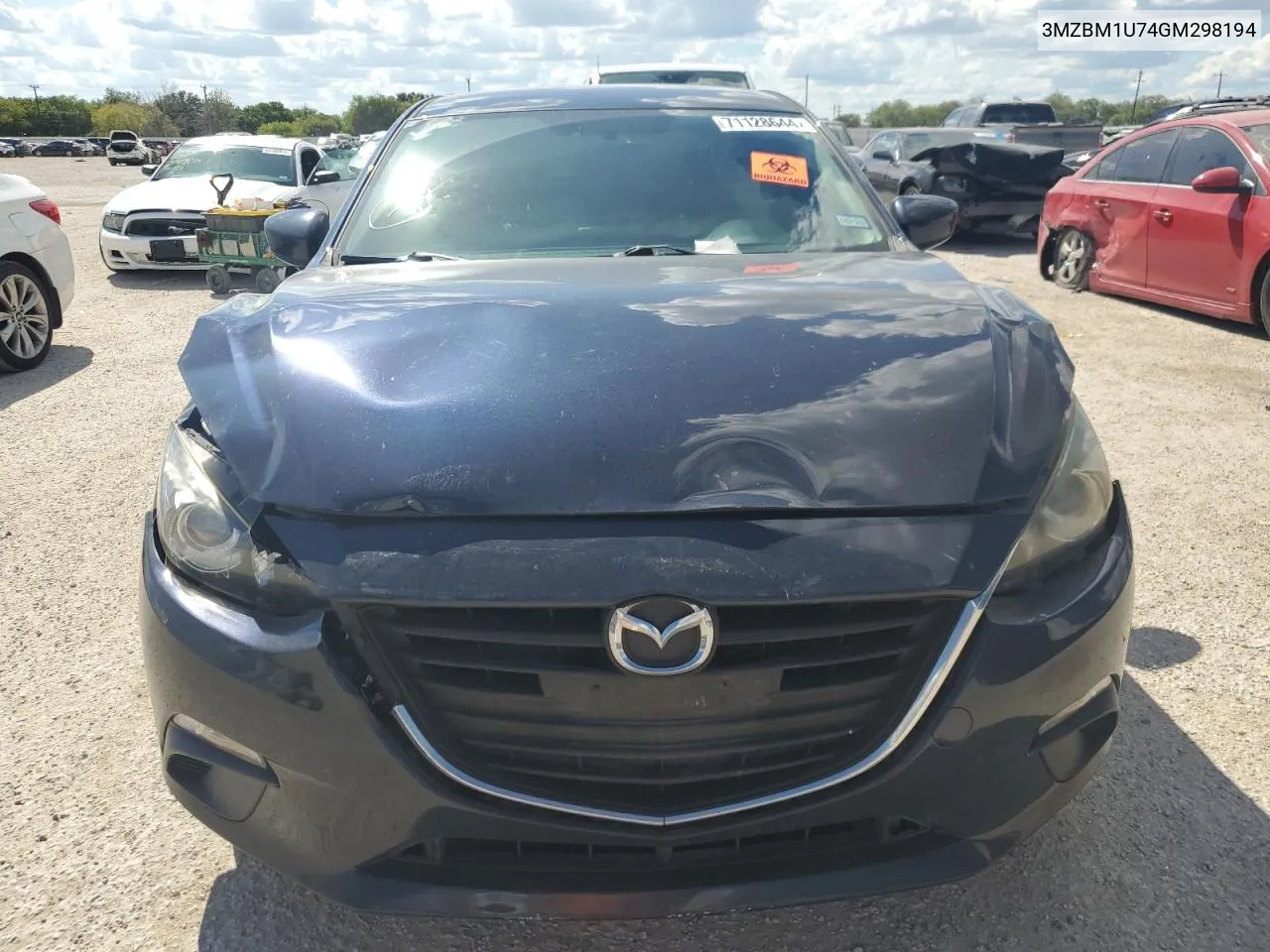 2016 Mazda 3 Sport VIN: 3MZBM1U74GM298194 Lot: 71128644