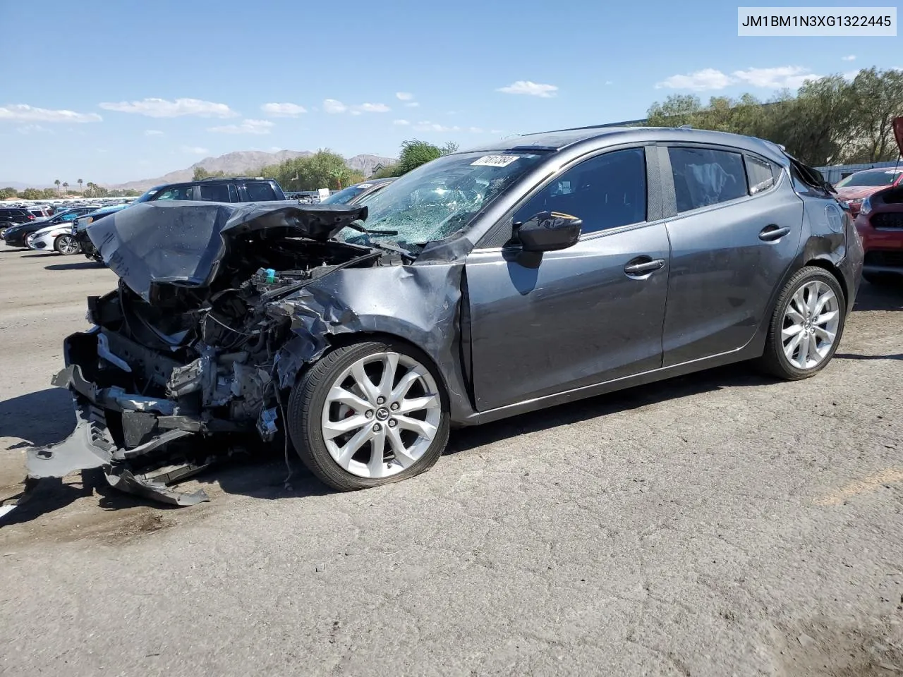 2016 Mazda 3 Grand Touring VIN: JM1BM1N3XG1322445 Lot: 71817384