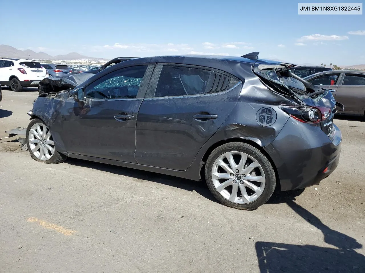 2016 Mazda 3 Grand Touring VIN: JM1BM1N3XG1322445 Lot: 71817384