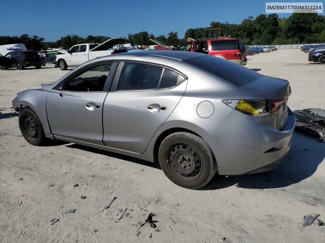 2016 Mazda 3 Sport VIN: 3MZBM1T70GM311234 Lot: 72350284