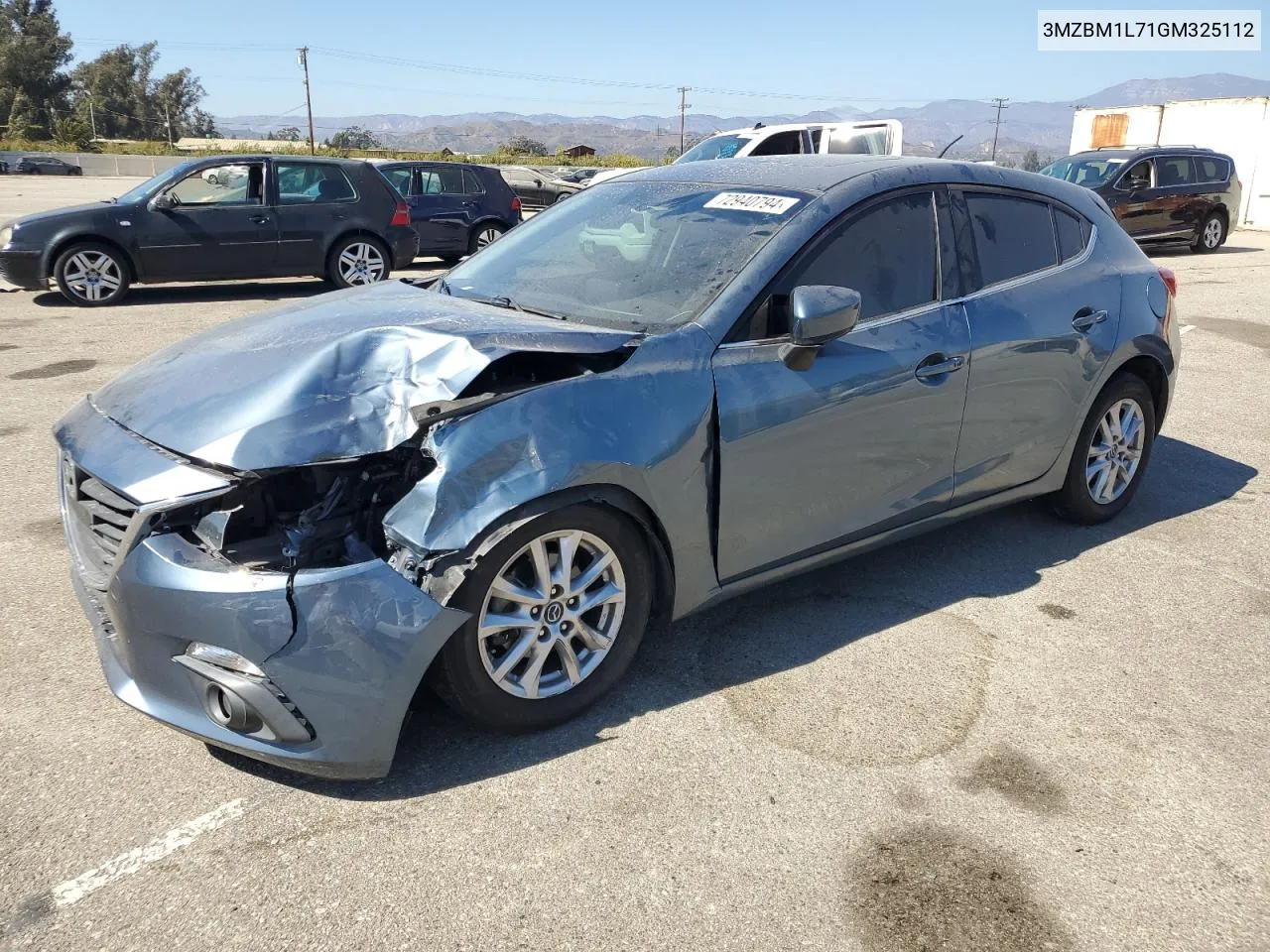 2016 Mazda 3 Touring VIN: 3MZBM1L71GM325112 Lot: 72940794