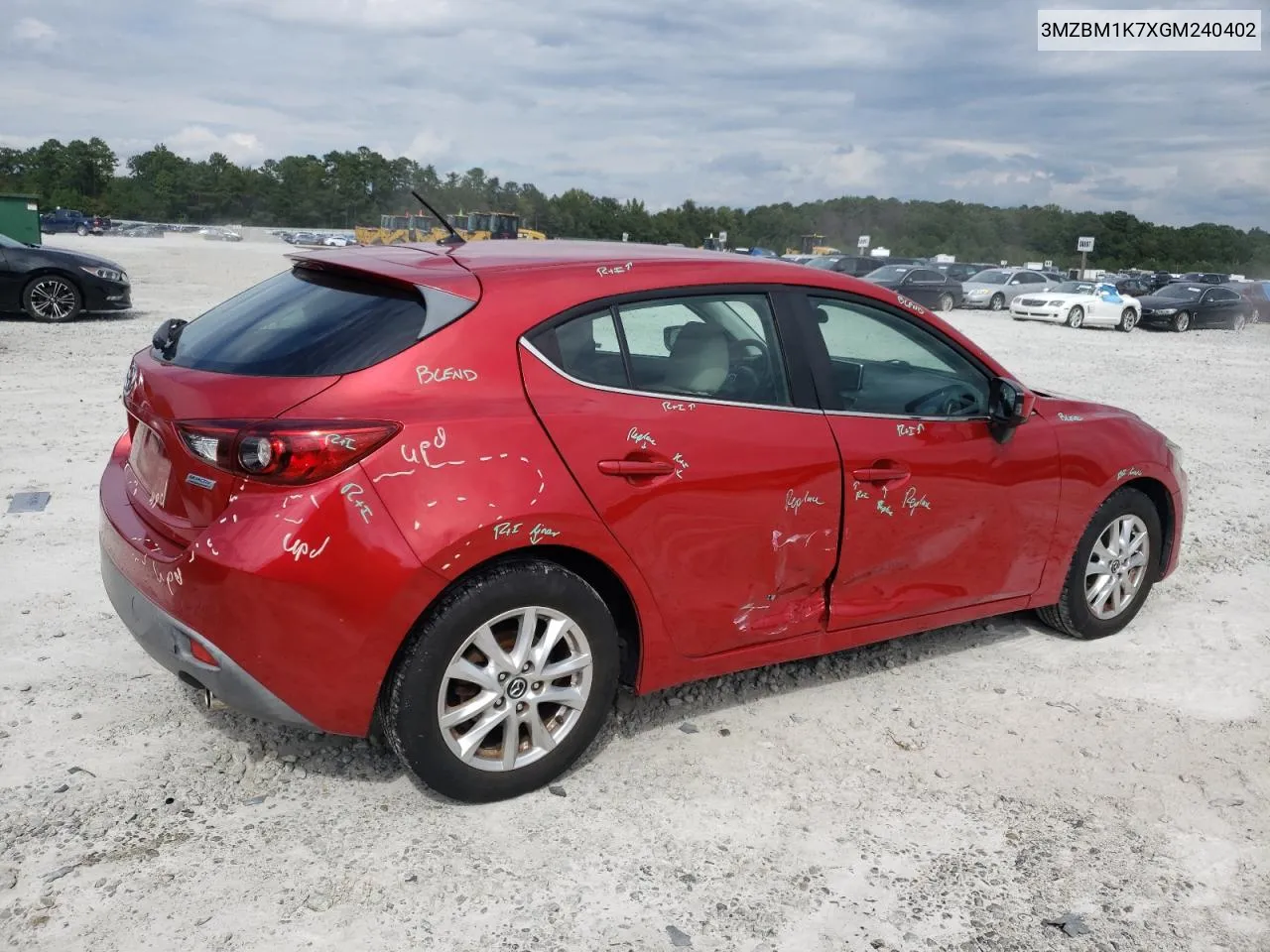 2016 Mazda 3 Sport VIN: 3MZBM1K7XGM240402 Lot: 73389994