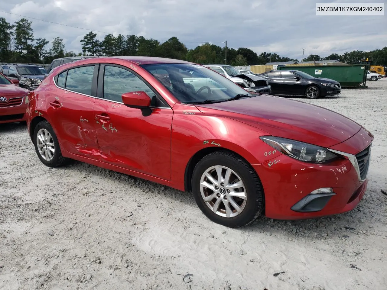 2016 Mazda 3 Sport VIN: 3MZBM1K7XGM240402 Lot: 73389994