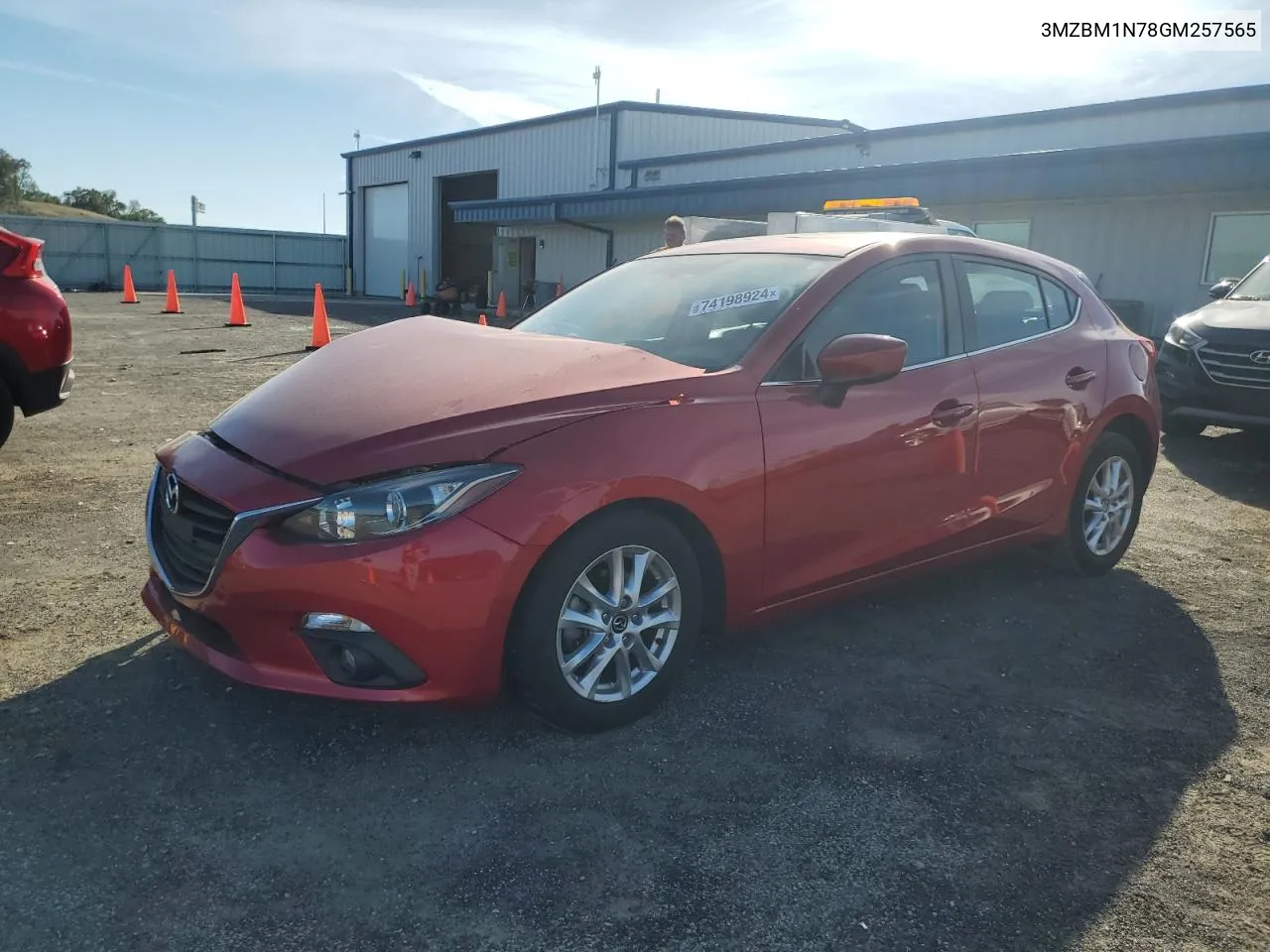 2016 Mazda 3 Grand Touring VIN: 3MZBM1N78GM257565 Lot: 74198924