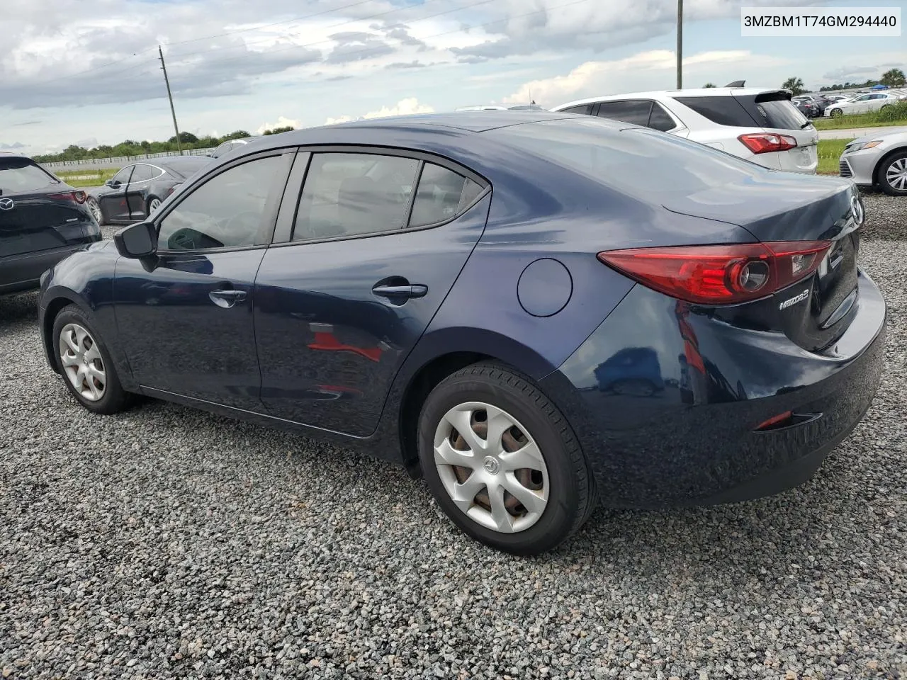 2016 Mazda 3 Sport VIN: 3MZBM1T74GM294440 Lot: 74209394