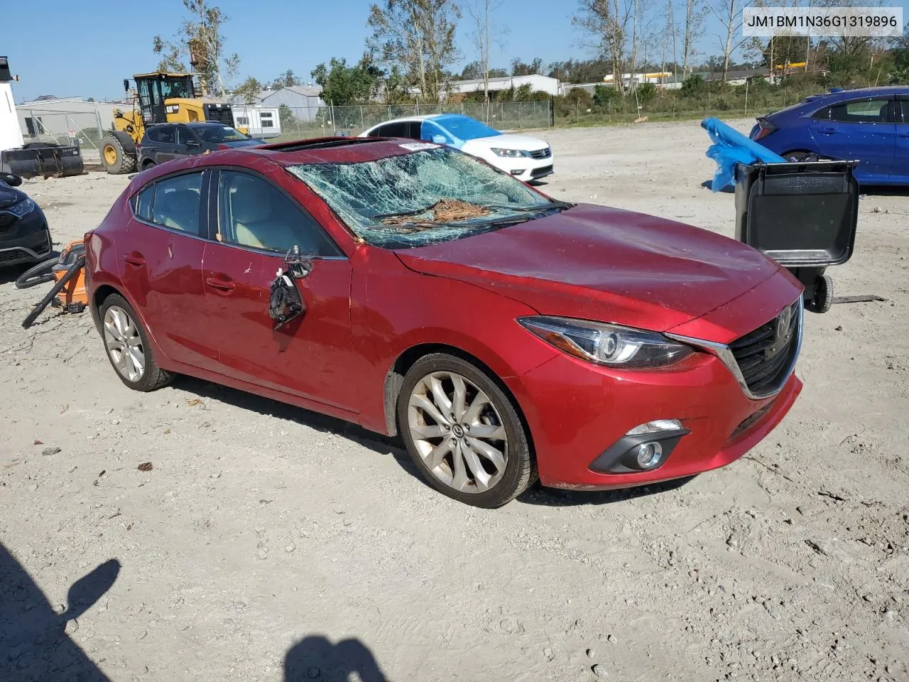 2016 Mazda 3 Grand Touring VIN: JM1BM1N36G1319896 Lot: 74856744