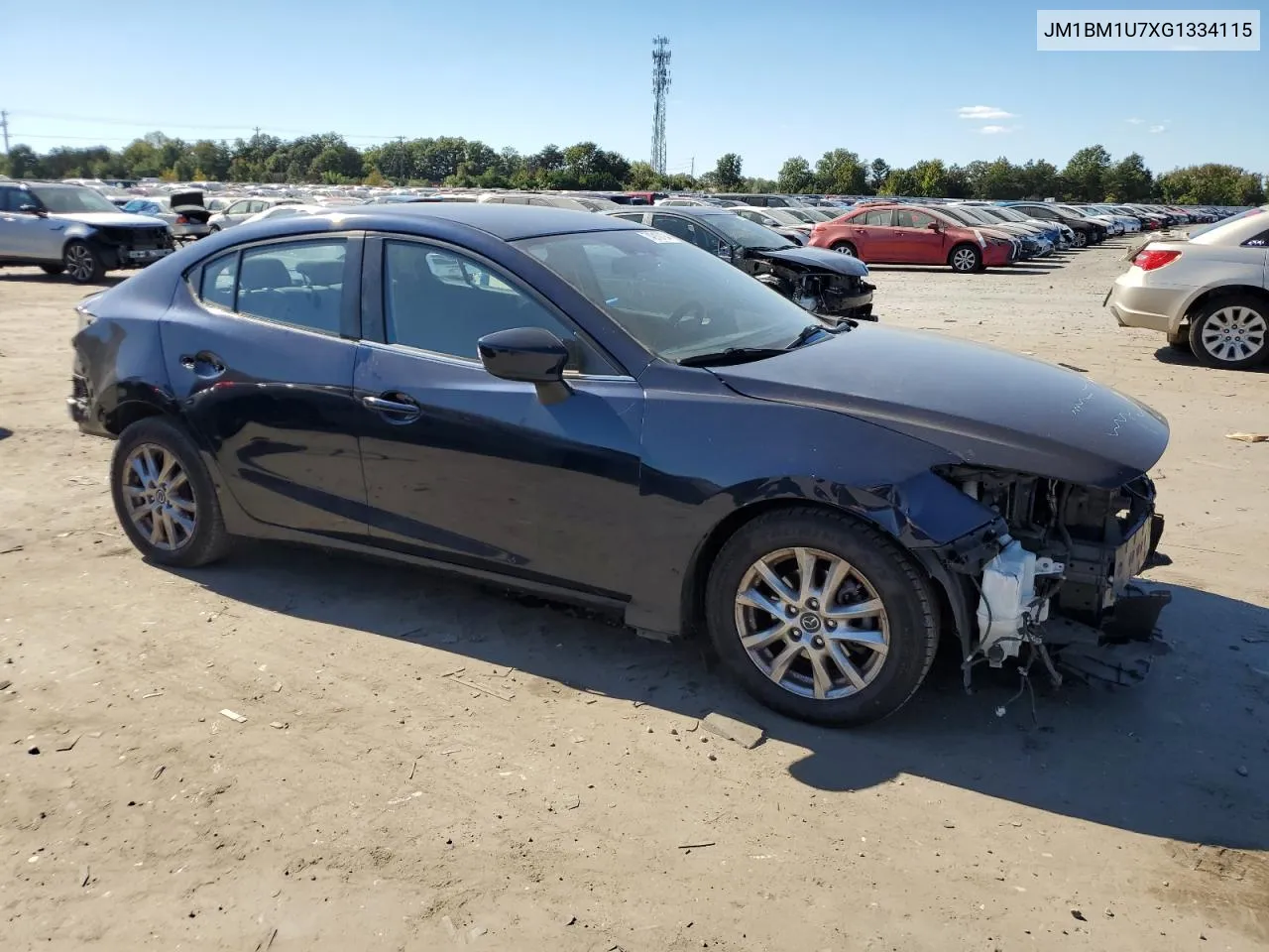 2016 Mazda 3 Sport VIN: JM1BM1U7XG1334115 Lot: 74910794