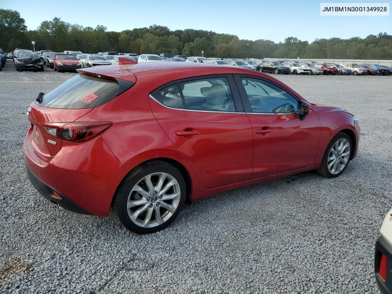 2016 Mazda 3 Grand Touring VIN: JM1BM1N30G1349928 Lot: 75043574