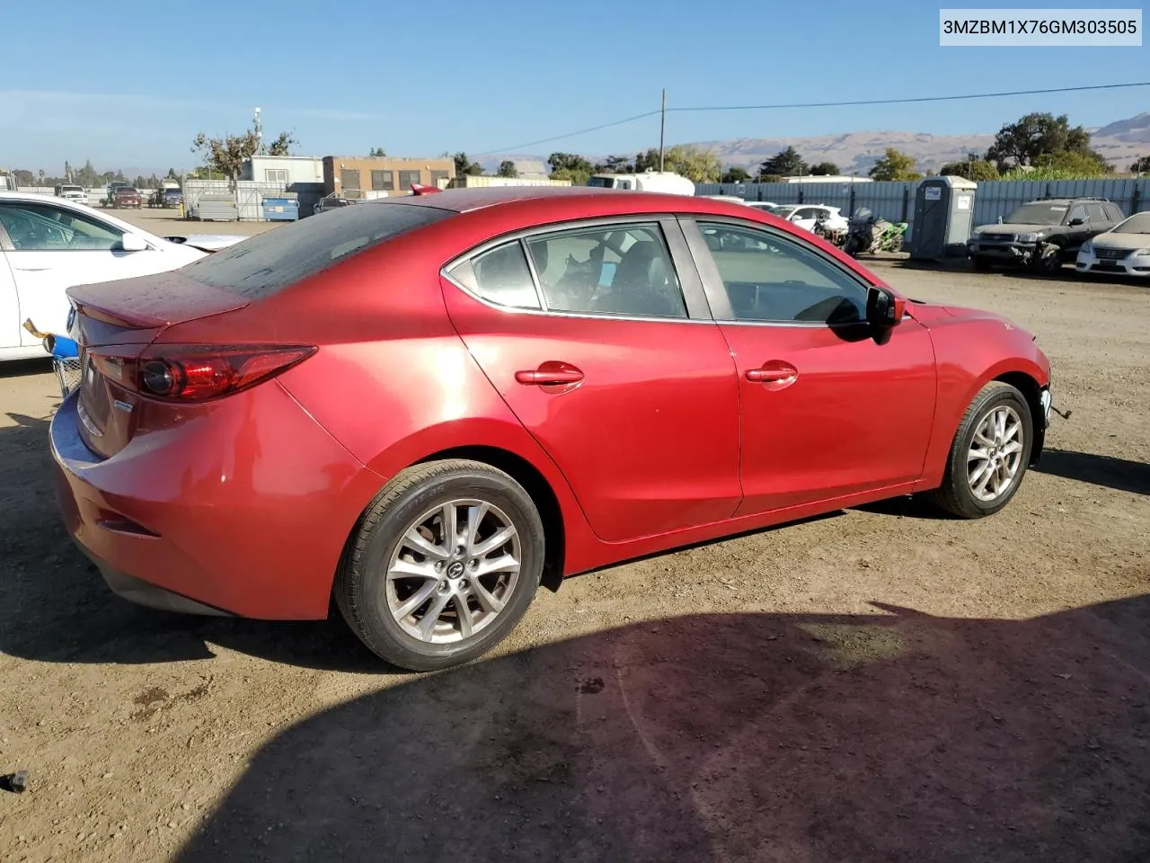 2016 Mazda 3 Grand Touring VIN: 3MZBM1X76GM303505 Lot: 75333774