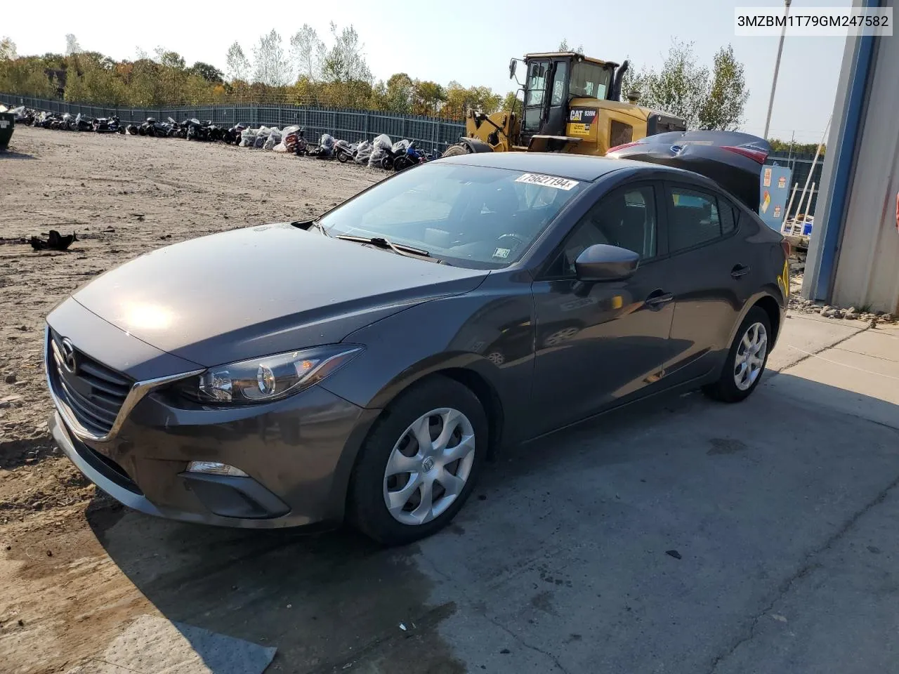 2016 Mazda 3 Sport VIN: 3MZBM1T79GM247582 Lot: 75627194