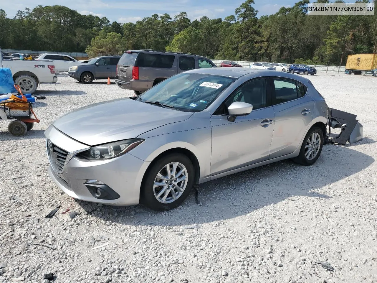 2016 Mazda 3 Grand Touring VIN: 3MZBM1N77GM306190 Lot: 76913084