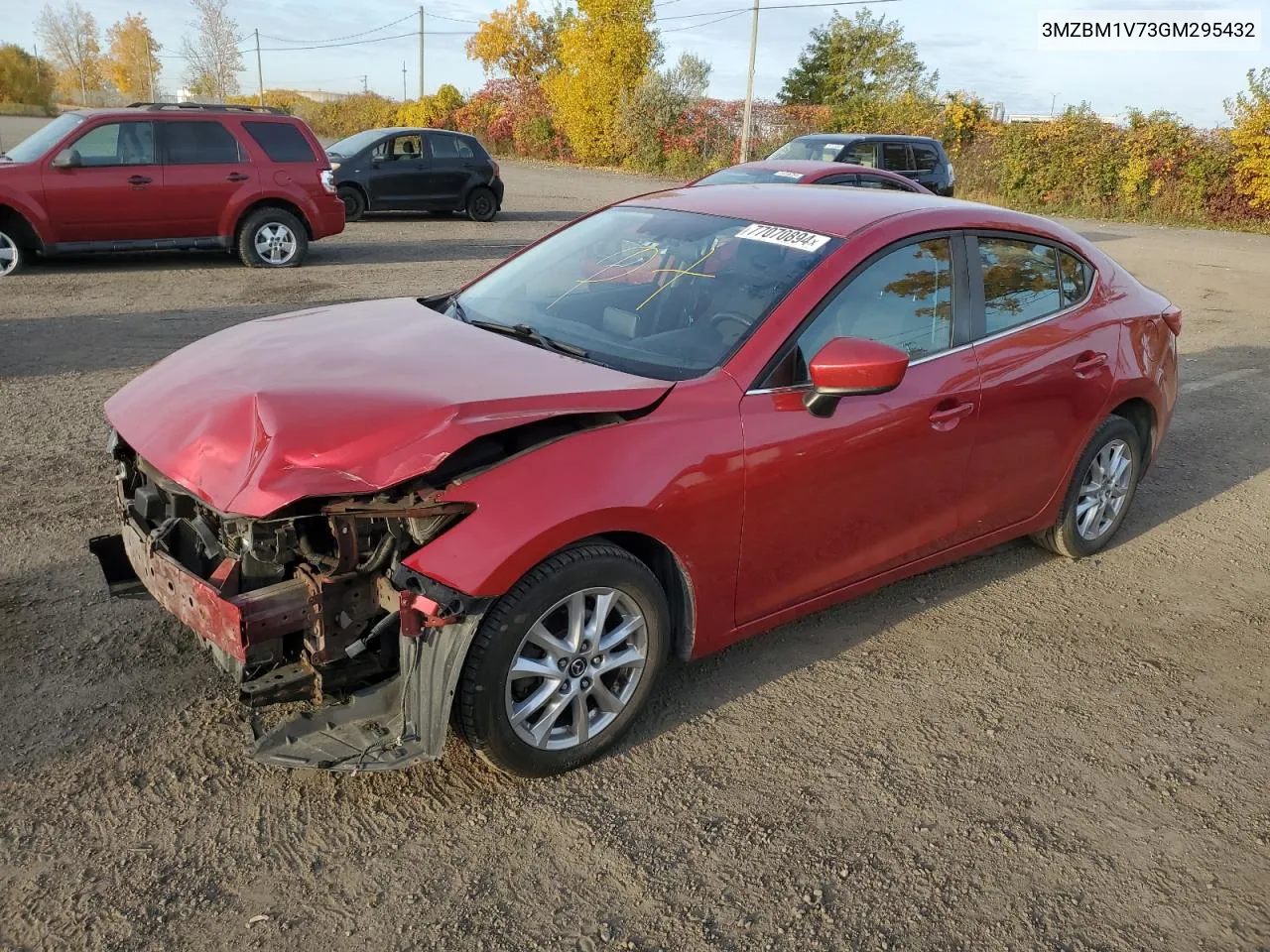 2016 Mazda 3 Touring VIN: 3MZBM1V73GM295432 Lot: 77070894