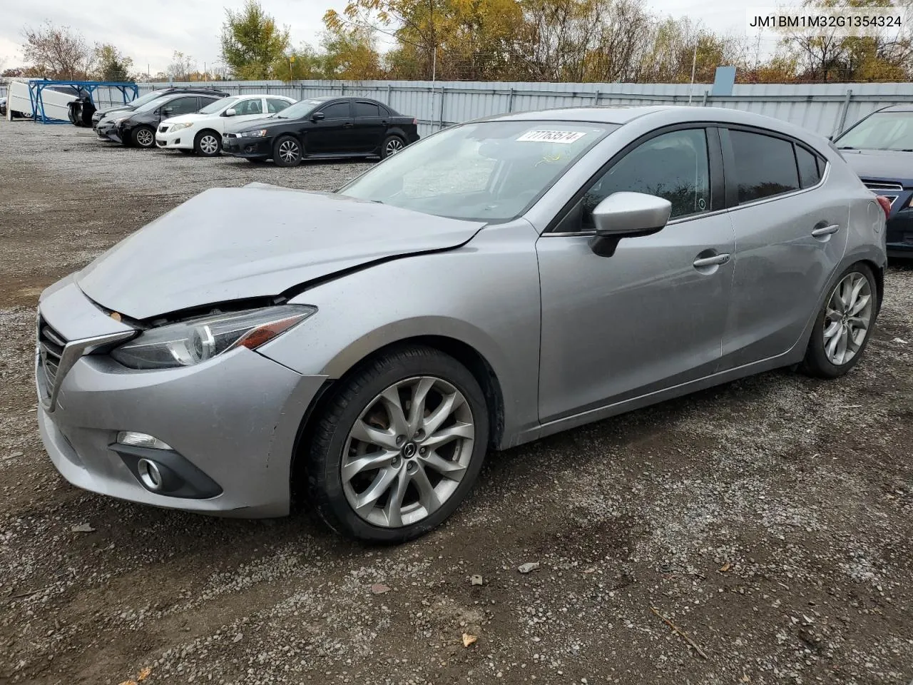 2016 Mazda 3 Touring VIN: JM1BM1M32G1354324 Lot: 77763574