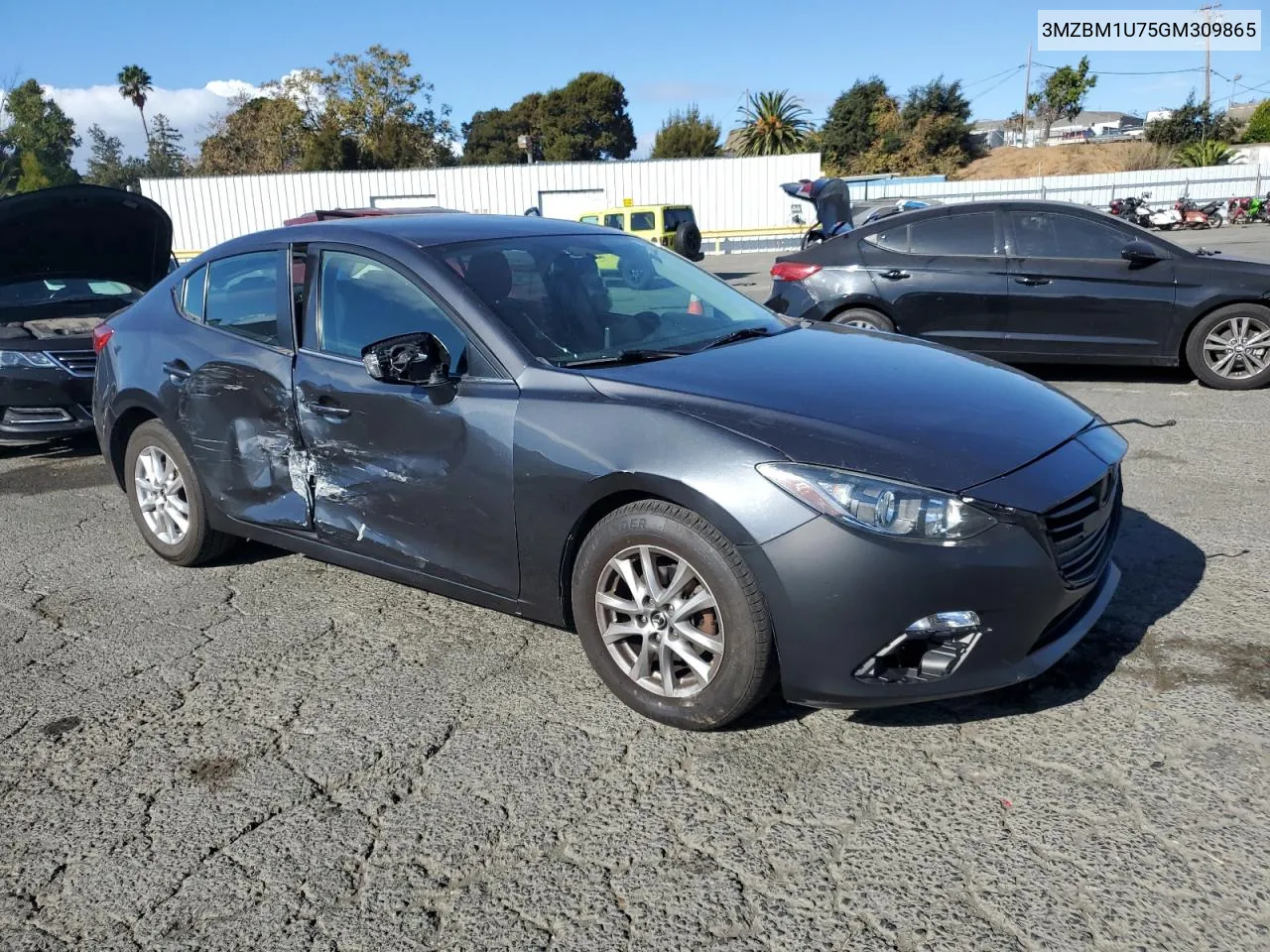 2016 Mazda 3 Sport VIN: 3MZBM1U75GM309865 Lot: 78159224