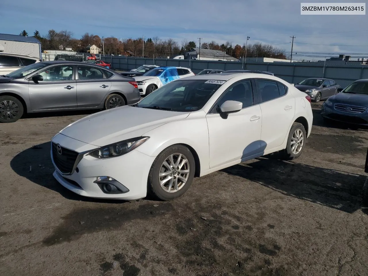 2016 Mazda 3 Touring VIN: 3MZBM1V78GM263415 Lot: 80487524