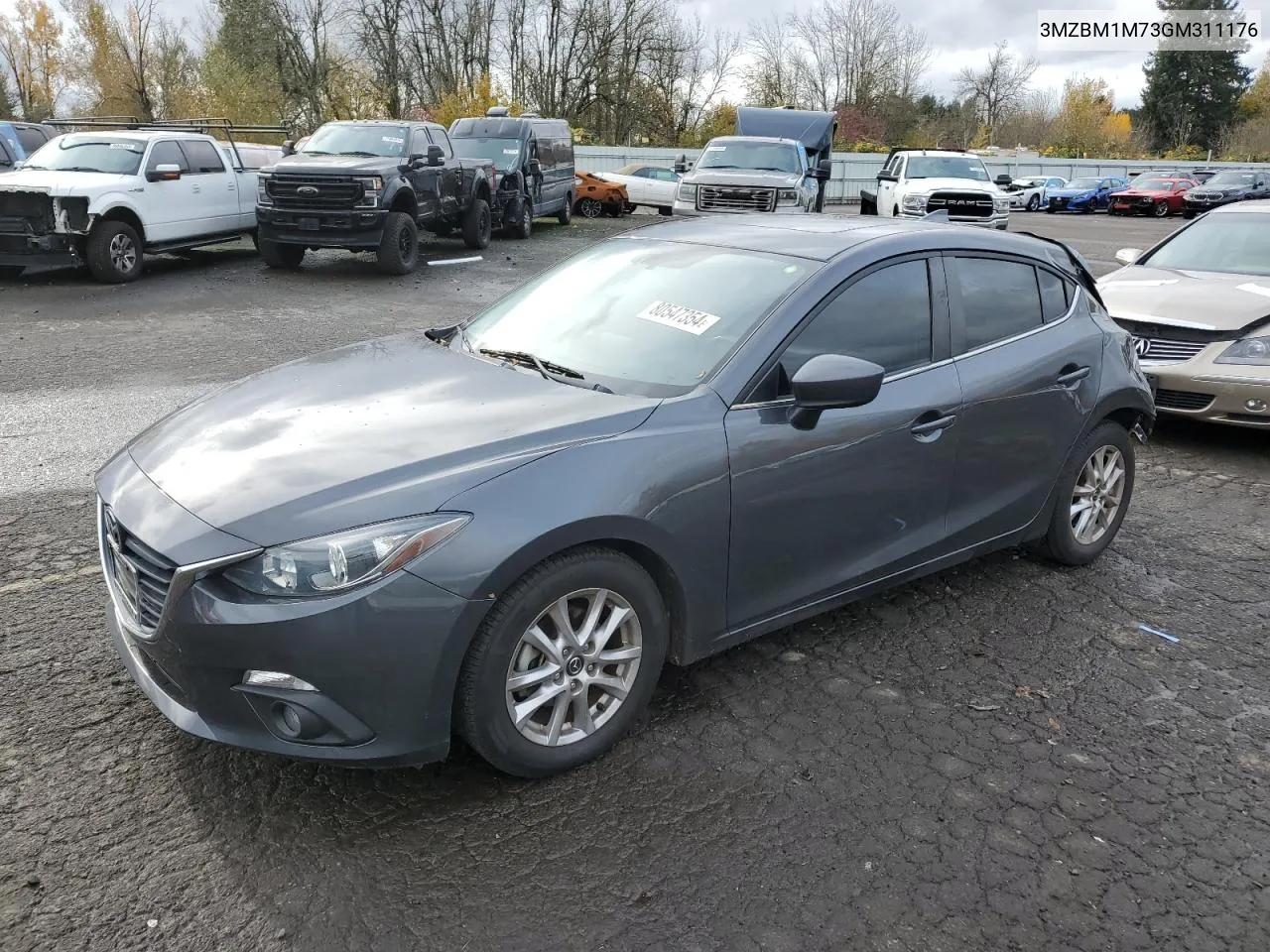 2016 Mazda 3 Touring VIN: 3MZBM1M73GM311176 Lot: 80547354