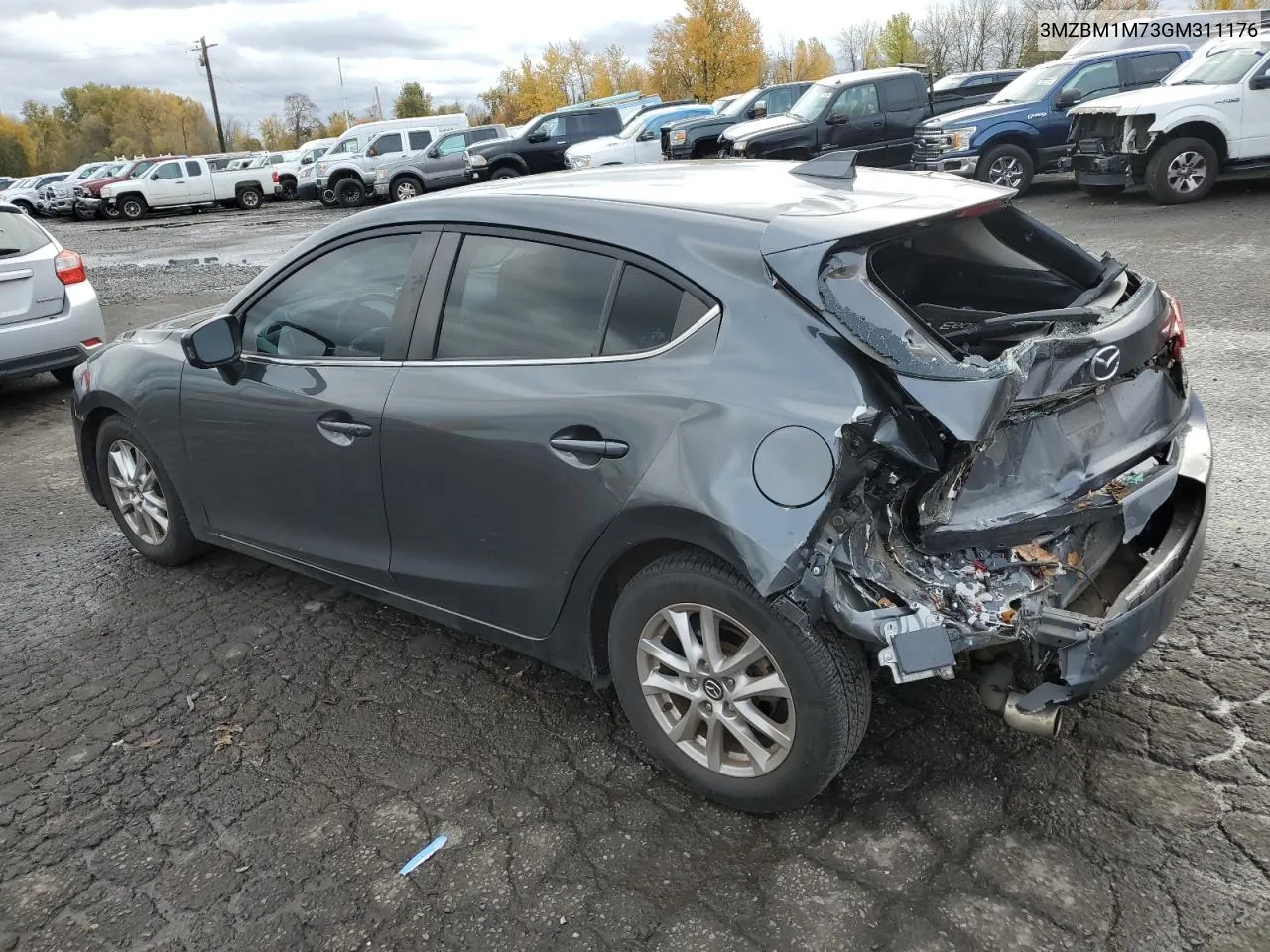 2016 Mazda 3 Touring VIN: 3MZBM1M73GM311176 Lot: 80547354