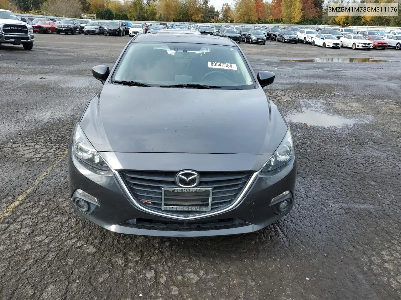 2016 Mazda 3 Touring VIN: 3MZBM1M73GM311176 Lot: 80547354