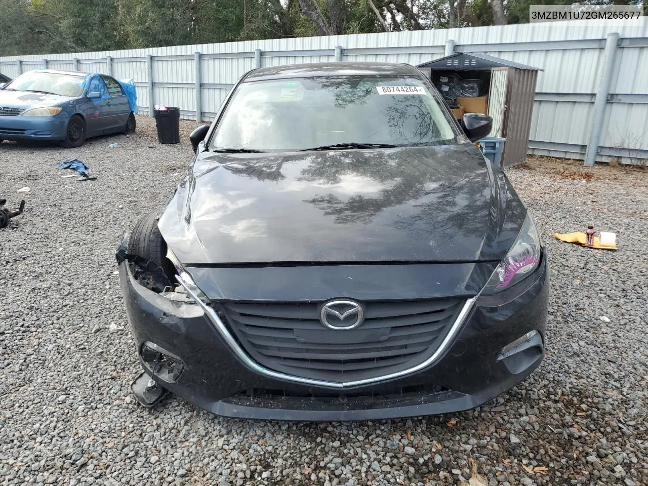 2016 Mazda 3 Sport VIN: 3MZBM1U72GM265677 Lot: 80744264