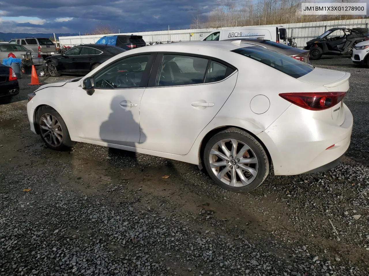 2016 Mazda 3 Grand Touring VIN: JM1BM1X3XG1278900 Lot: 80747624