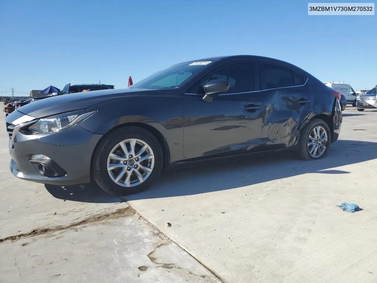 2016 Mazda 3 Touring VIN: 3MZBM1V73GM270532 Lot: 81616014