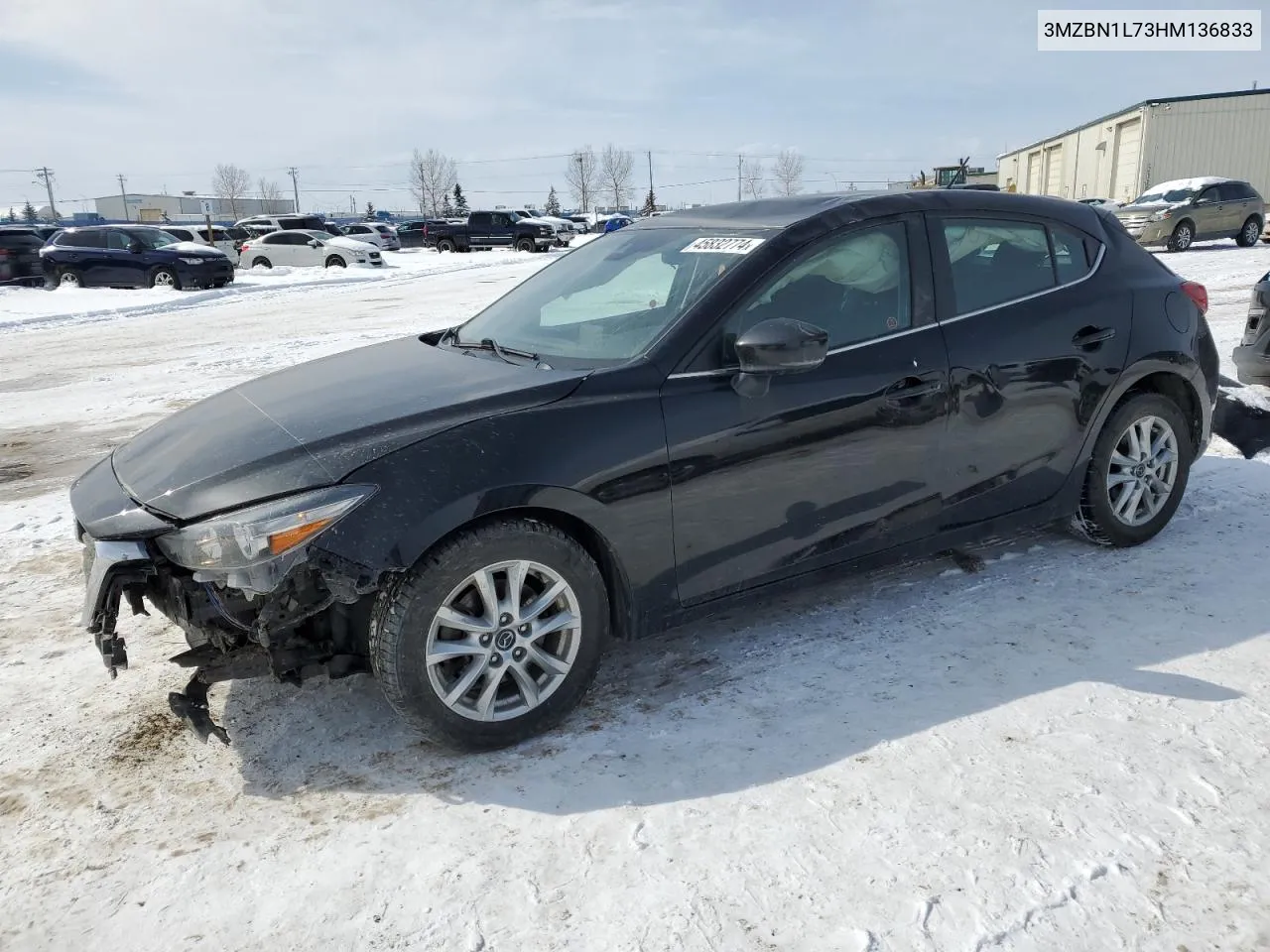 2017 Mazda 3 Touring VIN: 3MZBN1L73HM136833 Lot: 45832774