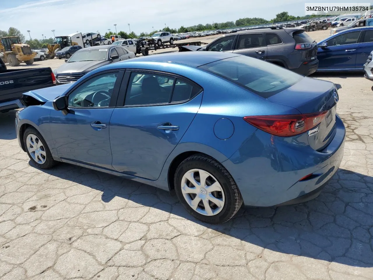 2017 Mazda 3 Sport VIN: 3MZBN1U79HM135734 Lot: 58470354