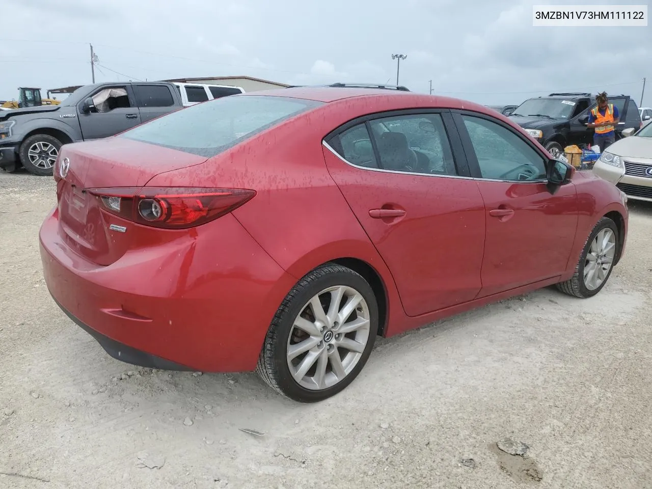 2017 Mazda 3 Touring VIN: 3MZBN1V73HM111122 Lot: 59575414