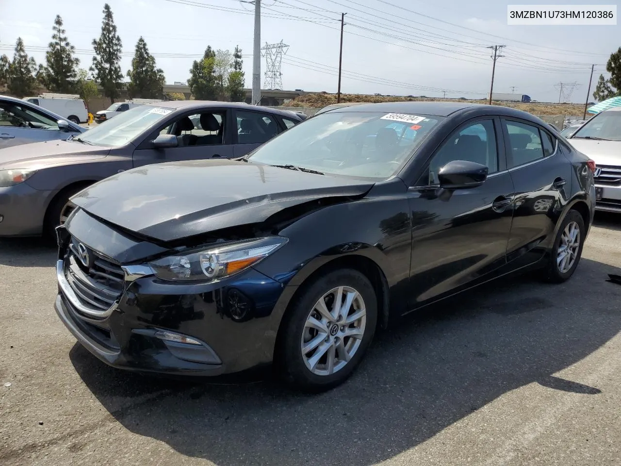 2017 Mazda 3 Sport VIN: 3MZBN1U73HM120386 Lot: 59594704