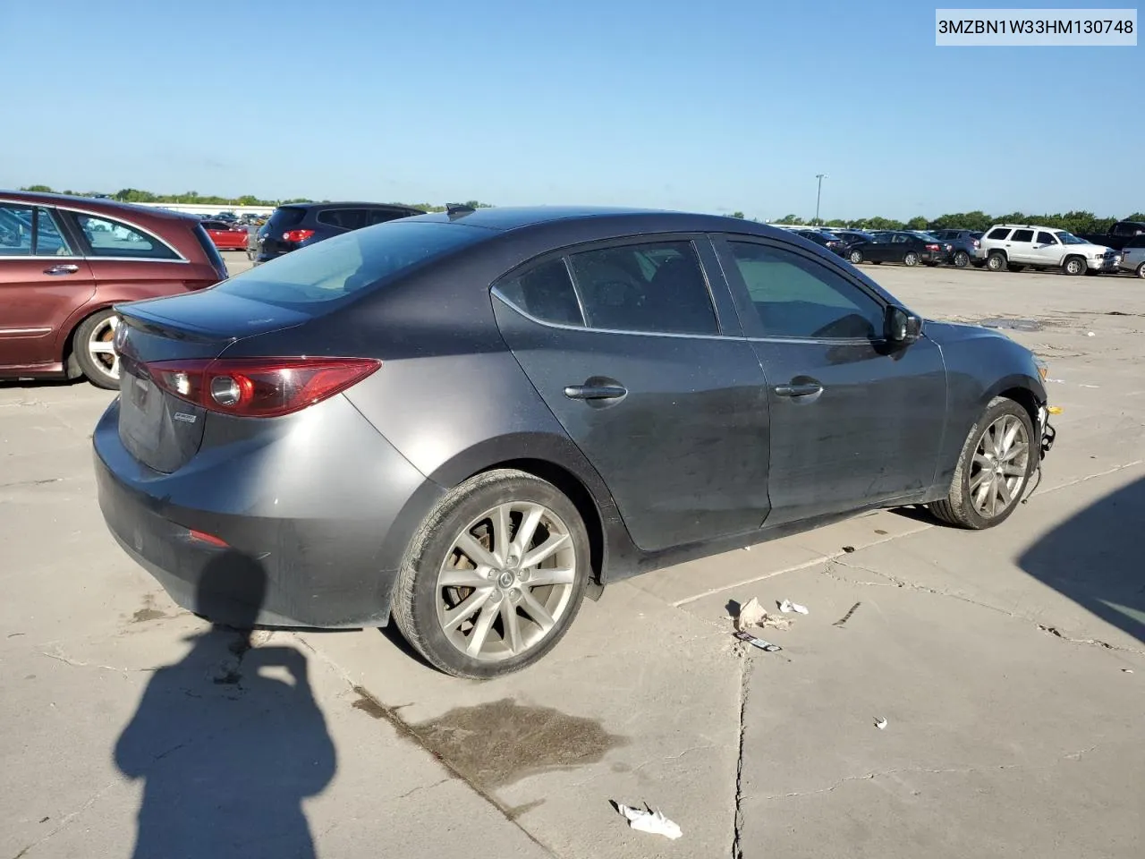 2017 Mazda 3 Grand Touring VIN: 3MZBN1W33HM130748 Lot: 61720534