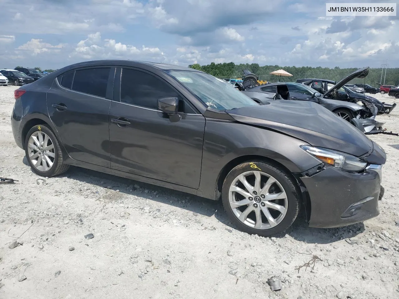 2017 Mazda 3 Grand Touring VIN: JM1BN1W35H1133666 Lot: 62077274