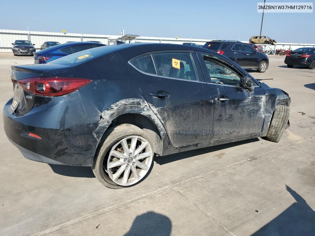 2017 Mazda 3 Grand Touring VIN: 3MZBN1W37HM129716 Lot: 65886544