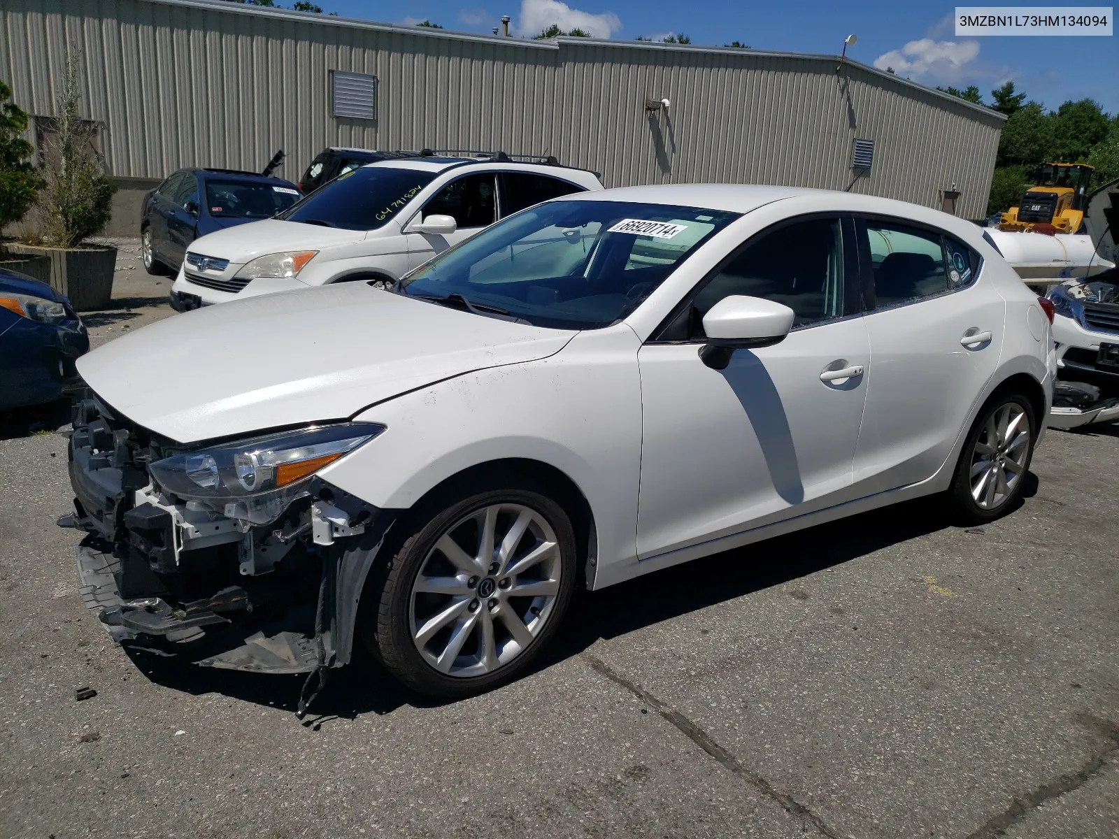 2017 Mazda 3 Touring VIN: 3MZBN1L73HM134094 Lot: 66920714