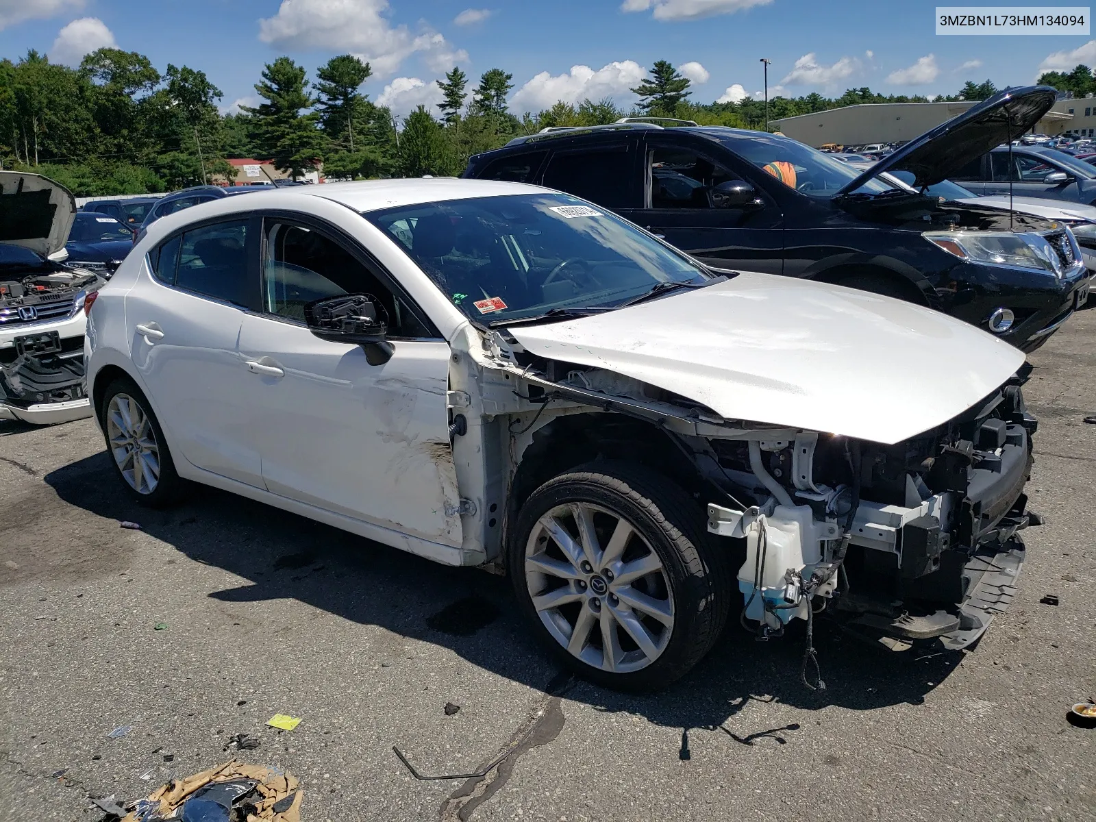 2017 Mazda 3 Touring VIN: 3MZBN1L73HM134094 Lot: 66920714