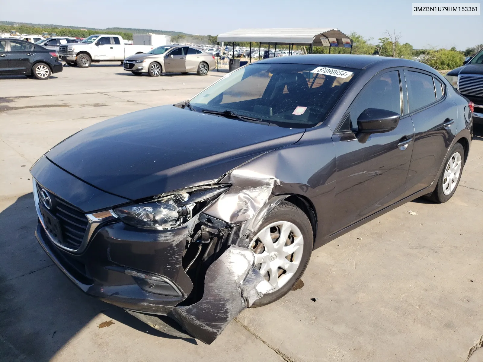 3MZBN1U79HM153361 2017 Mazda 3 Sport