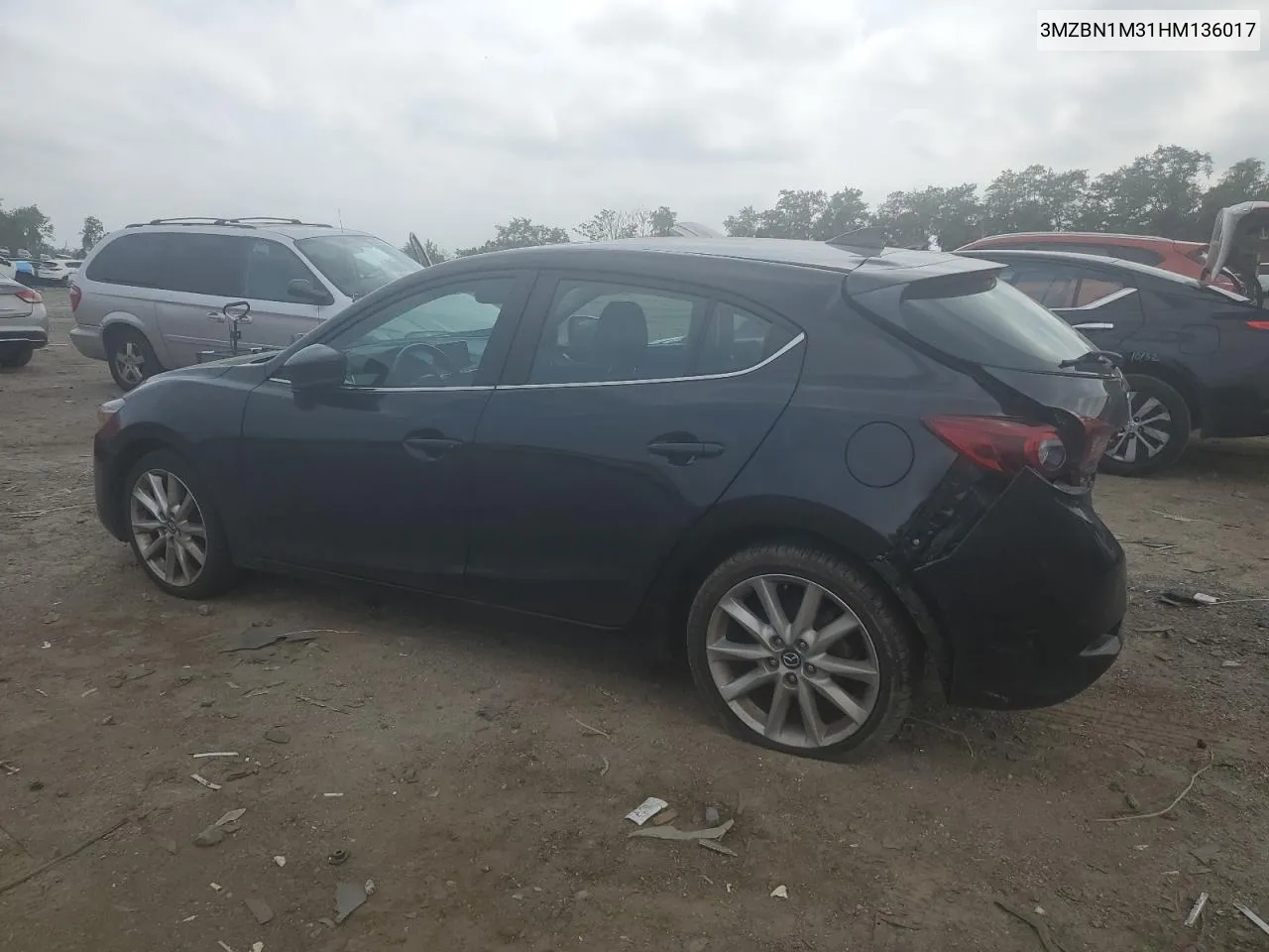 2017 Mazda 3 Grand Touring VIN: 3MZBN1M31HM136017 Lot: 68706474