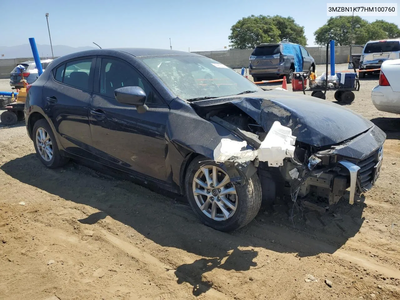 2017 Mazda 3 Sport VIN: 3MZBN1K77HM100760 Lot: 69260134