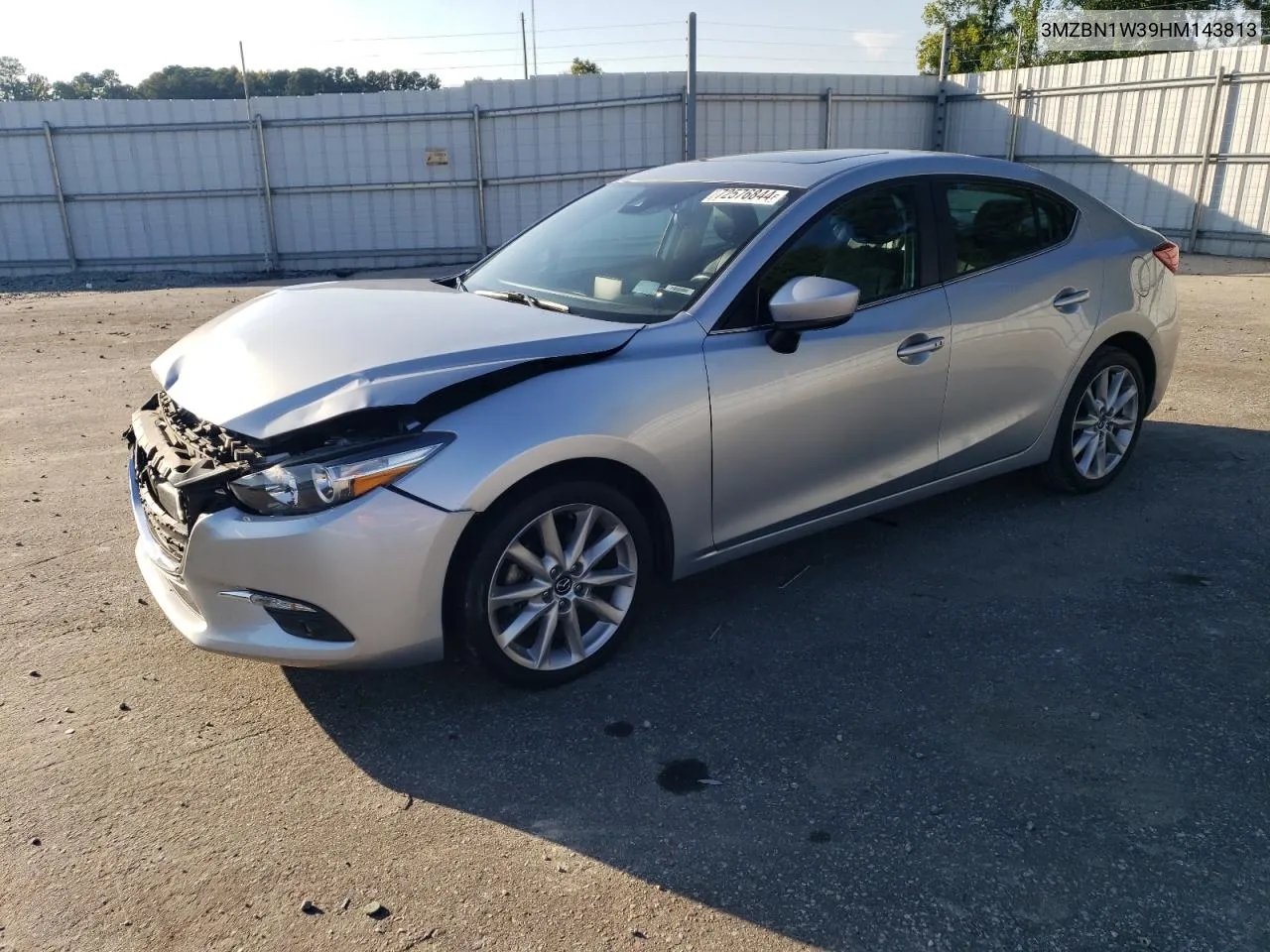 2017 Mazda 3 Grand Touring VIN: 3MZBN1W39HM143813 Lot: 72576844