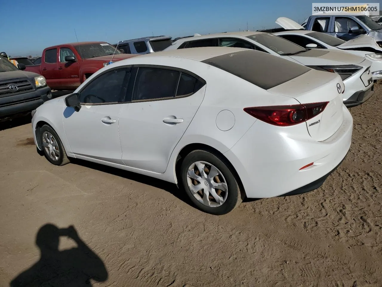 2017 Mazda 3 Sport VIN: 3MZBN1U75HM106005 Lot: 72846884