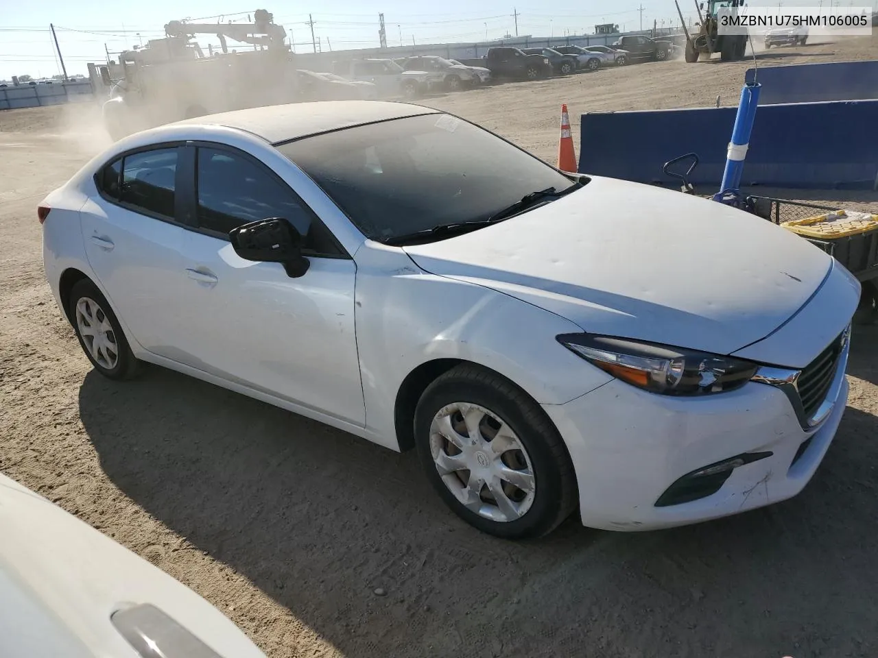 2017 Mazda 3 Sport VIN: 3MZBN1U75HM106005 Lot: 72846884